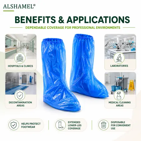 Disposable Waterproof Boot Covers (High-Cut)