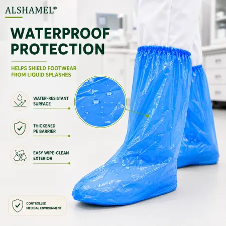 Disposable Waterproof Boot Covers (High-Cut)