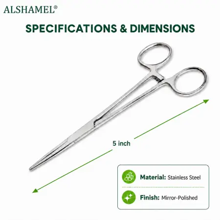 Halstead Mosquito Forceps, Straight, 5"