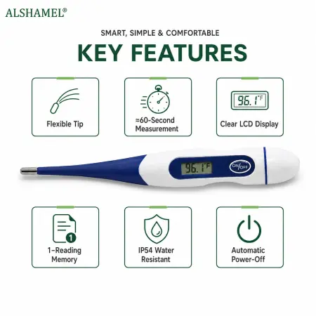Flexible Tip Digital Thermometer