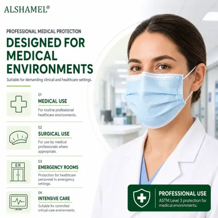 Sterilized Medical Face Mask, ASTM 3