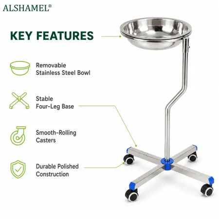 Single Stainless Steel Basin Stand