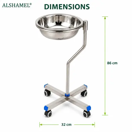 Single Stainless Steel Basin Stand