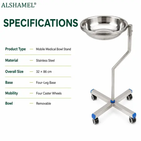 Single Stainless Steel Basin Stand
