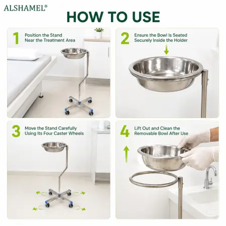 Single Stainless Steel Basin Stand