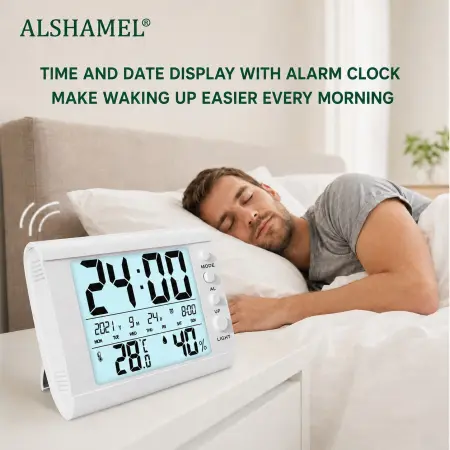 Electronic Thermometer & Hygrometer (Digital Clock)