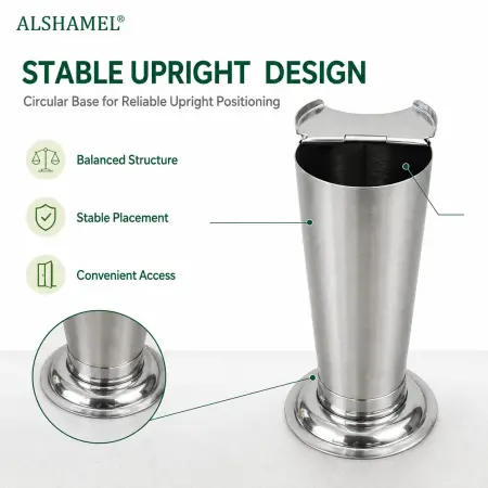 Stainless Steel Tweezers Canister