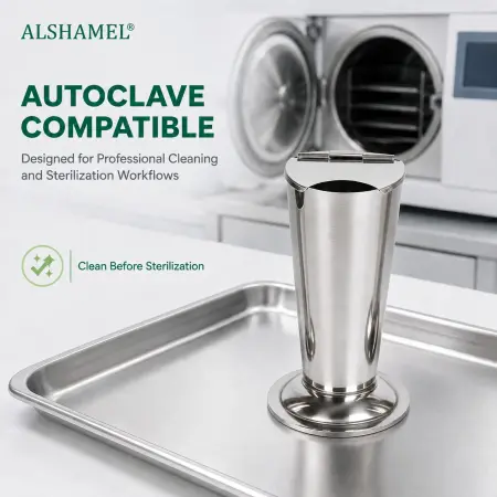 Stainless Steel Tweezers Canister