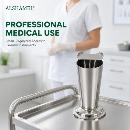 Stainless Steel Tweezers Canister