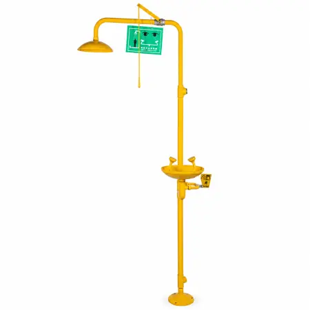 Combination Emergency Safety Shower and Eyewash Station
