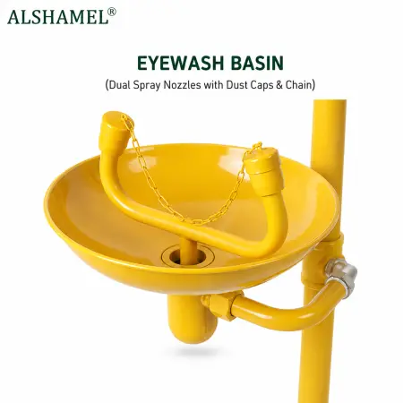 Combination Emergency Safety Shower and Eyewash Station