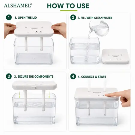 Mini Ultrasonic Humidifier with LED Light