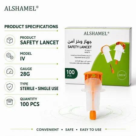 Safety Lancet 28G IV