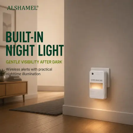 Wireless Smart Doorbell with Night Light (Self-Powered)