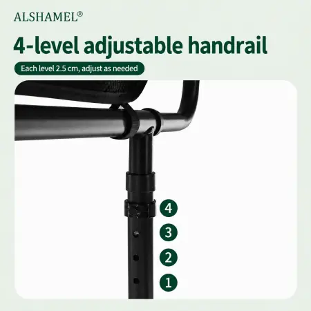 Elderly Dual-Stretch Bedside Armrest (3-Level Width & Foldable)