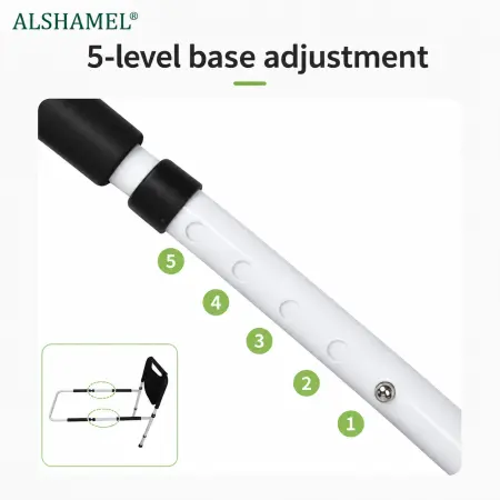 40cm White Tool-Free Armrest (Elderly & Small-Space)