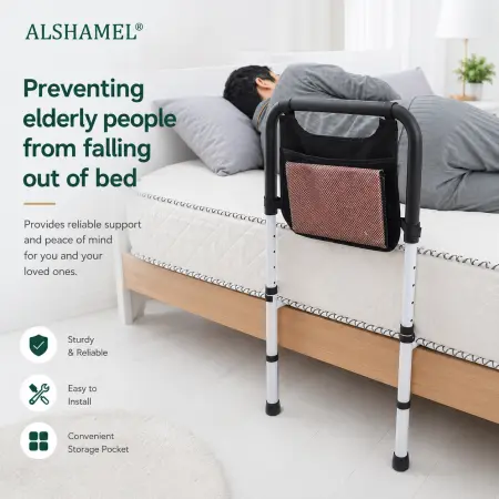 40cm White Tool-Free Armrest (Elderly & Small-Space)