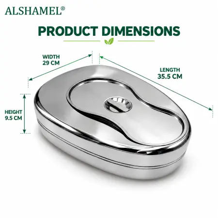 Portable Stainless Steel Bedpan with Lid