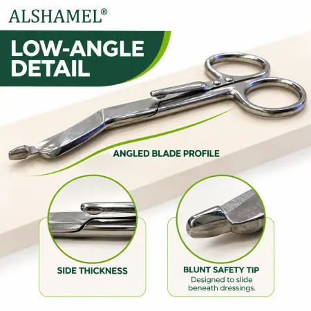 Lister Bandage Scissors with Clip, 4 1/2"