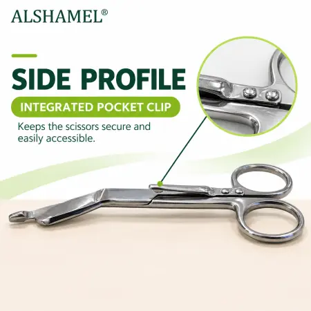 Lister Bandage Scissors with Clip, 4 1/2"