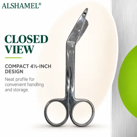 Lister Bandage Scissors with Clip, 4 1/2"