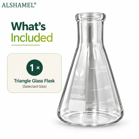 Triangle Glass Flask