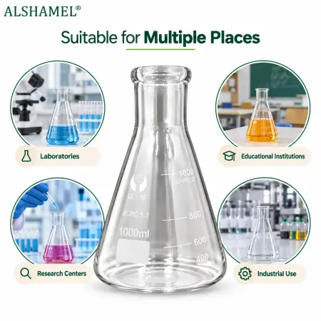 Triangle Glass Flask