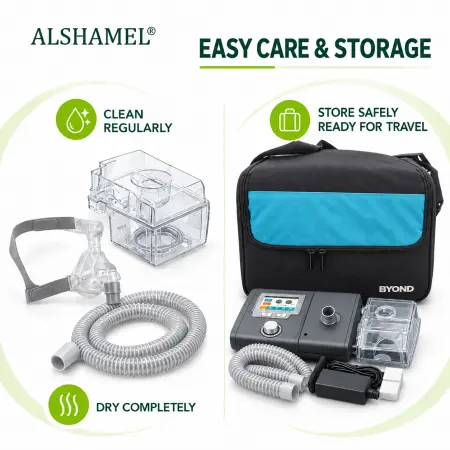 CPAP / APAP Breathing Therapy Device