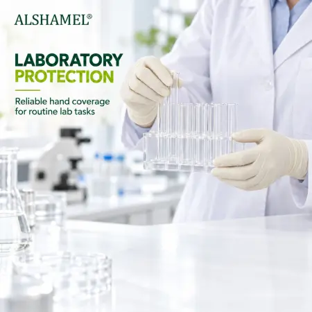 ALSHAMEL® Latex Medical Examination Gloves – Powder Free