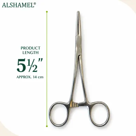 Kelly Hemostatic Forceps, Straight, 5 1/2"