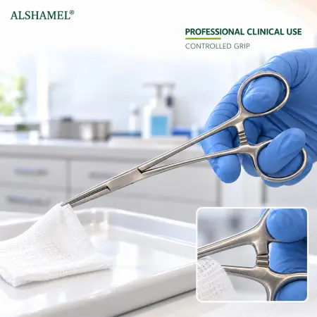 Kelly Hemostatic Forceps, Straight, 5 1/2"
