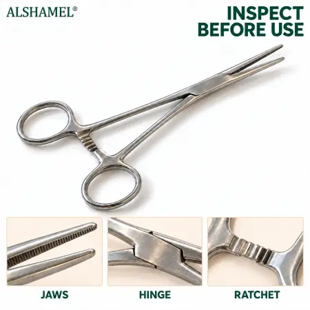 Kelly Hemostatic Forceps, Straight, 5 1/2"