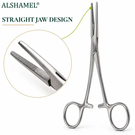 Kelly Hemostatic Forceps, Straight, 6 1/4"