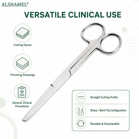 Straight Surgical Scissors, Sharp/Blunt, 5½″
