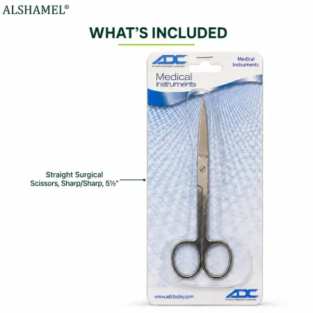 Straight Surgical Scissors, Sharp/Sharp, 5½″