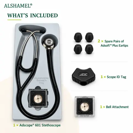 Adscope® 601 Convertible Cardiology Stethoscope