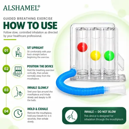 تمرين التنفس بثلاث كرات