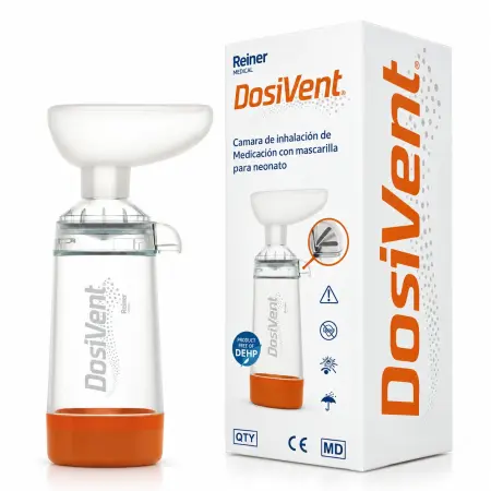 DOSIVENT Neonatal Valved Holding Chamber with Mask