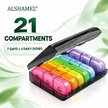 منظم حبوب أسبوعي 7 أيام – 3 مرات يومياً