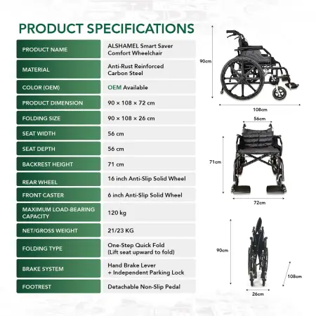 Smart Saver Comfort Wheelchair