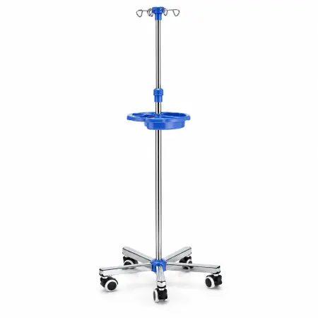 Infusion Stand with Round Storage Tray