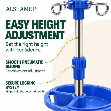 Infusion Stand with Round Storage Tray